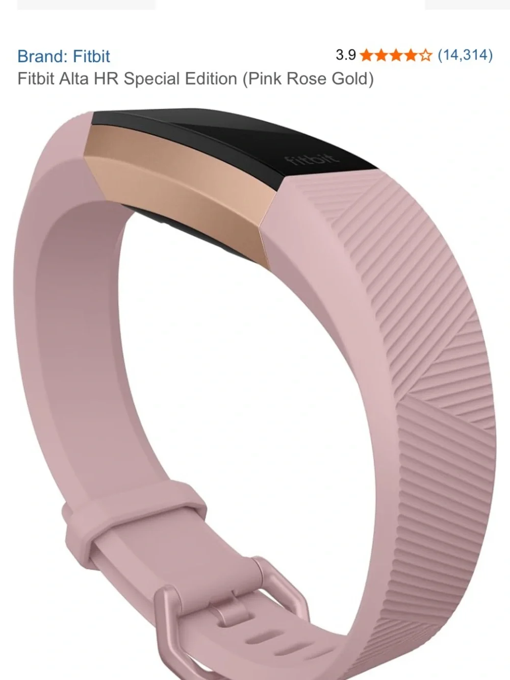 Health & Activity Tracker Smart Band in Rose Gold Pink